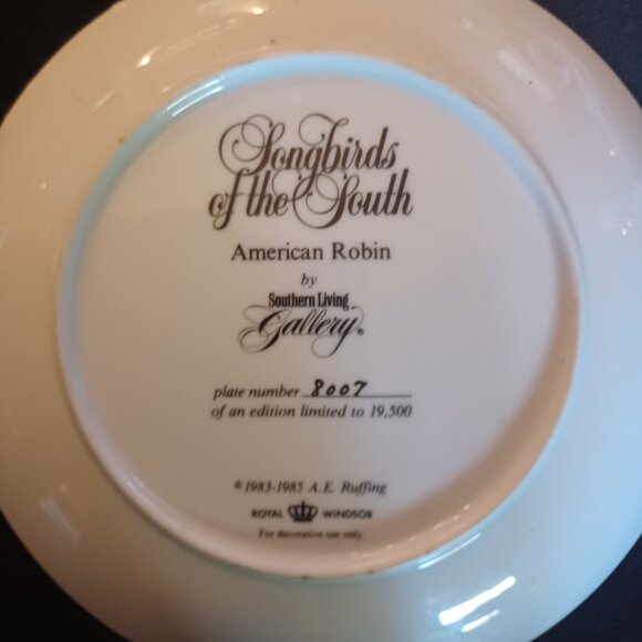 Songbirds of the South American Robin Wall plate - Picture 2 of 2